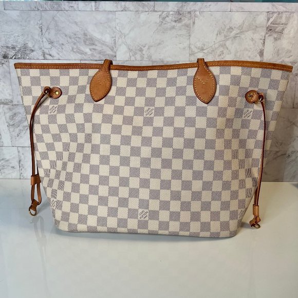 Louis Vuitton Handbags - Louis Vuitton Neverfull MM Tote in Damier Azur Canvas